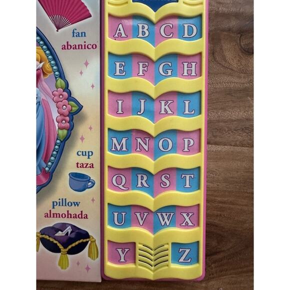 Disney Princess Talking Dictionary Play-a-Sound English & Spanish 400 Word Book - Picture 4 of 12